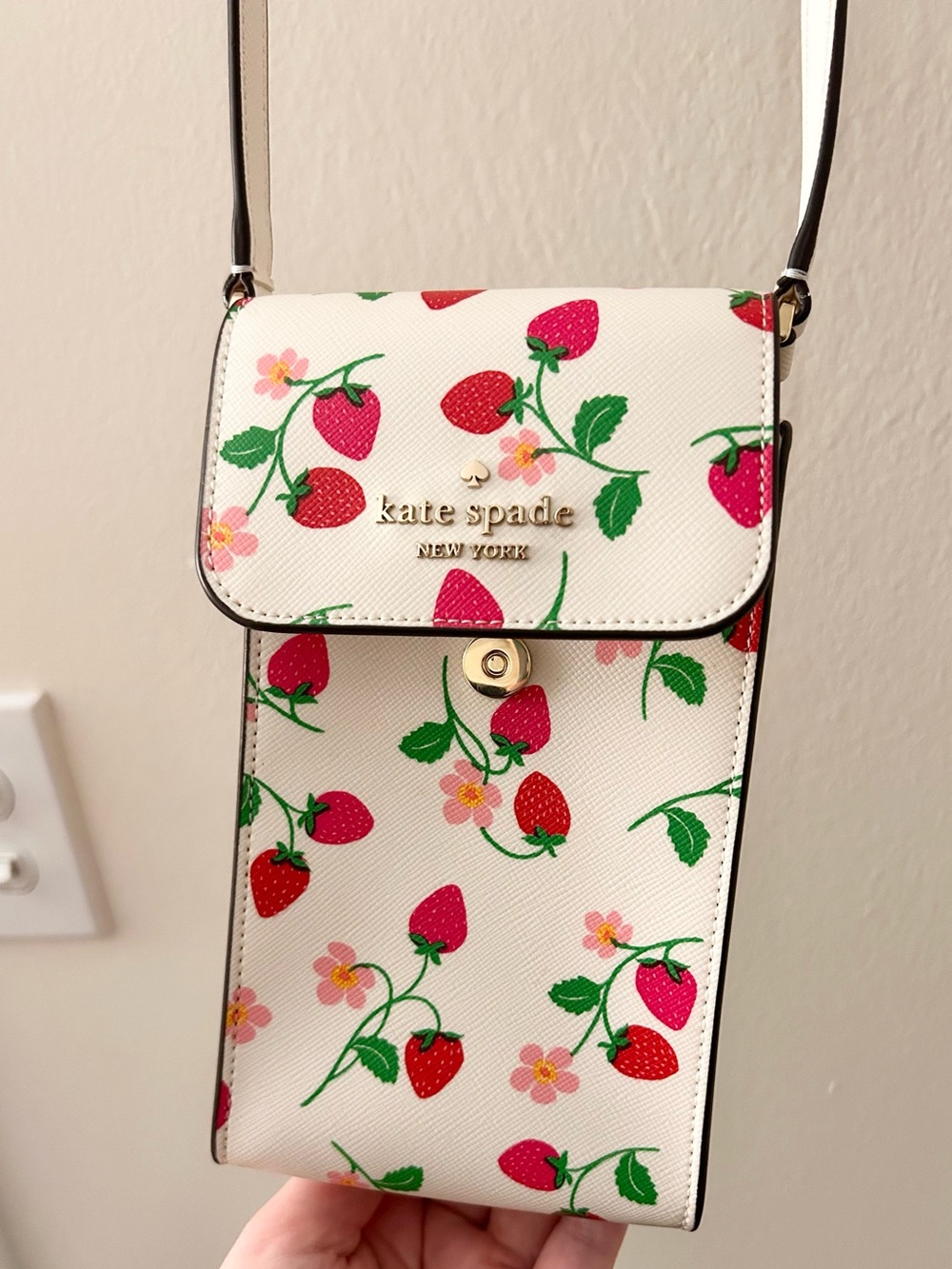 Kate Spade Strawberry Vine - North South Phone CrossBody Bag